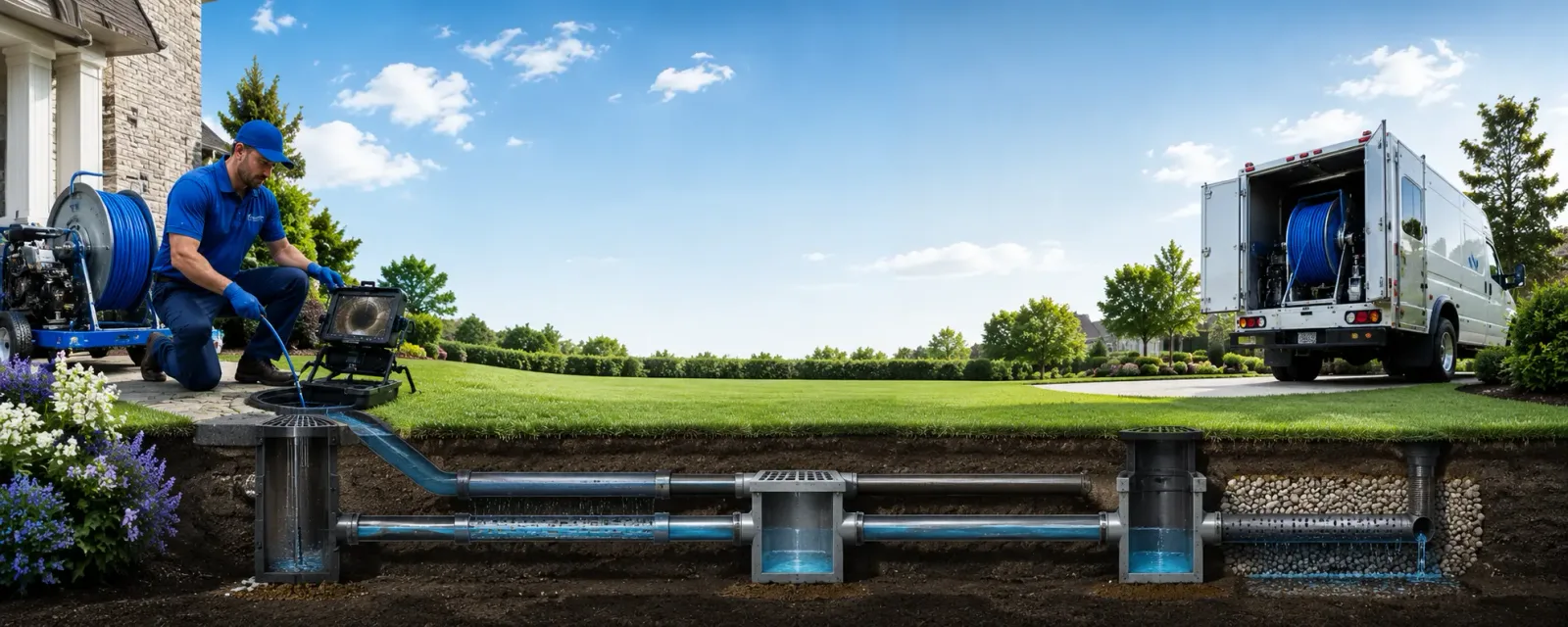 Outdoor drain cleaning information for Powellton, WV